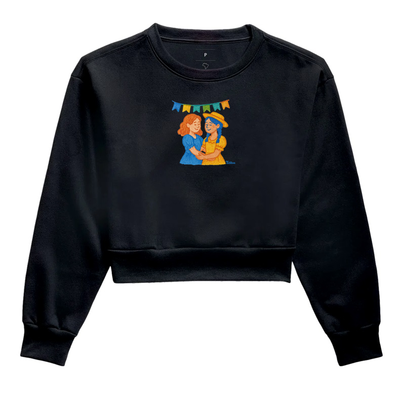 Moletom Cropped "casal L" 3