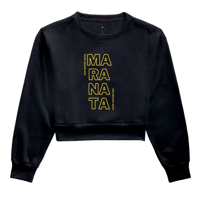 Moletom Cropped Maranata