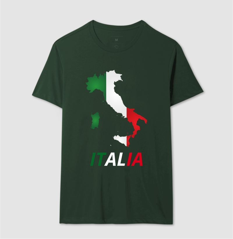 Itália Mapa + Bandeira
