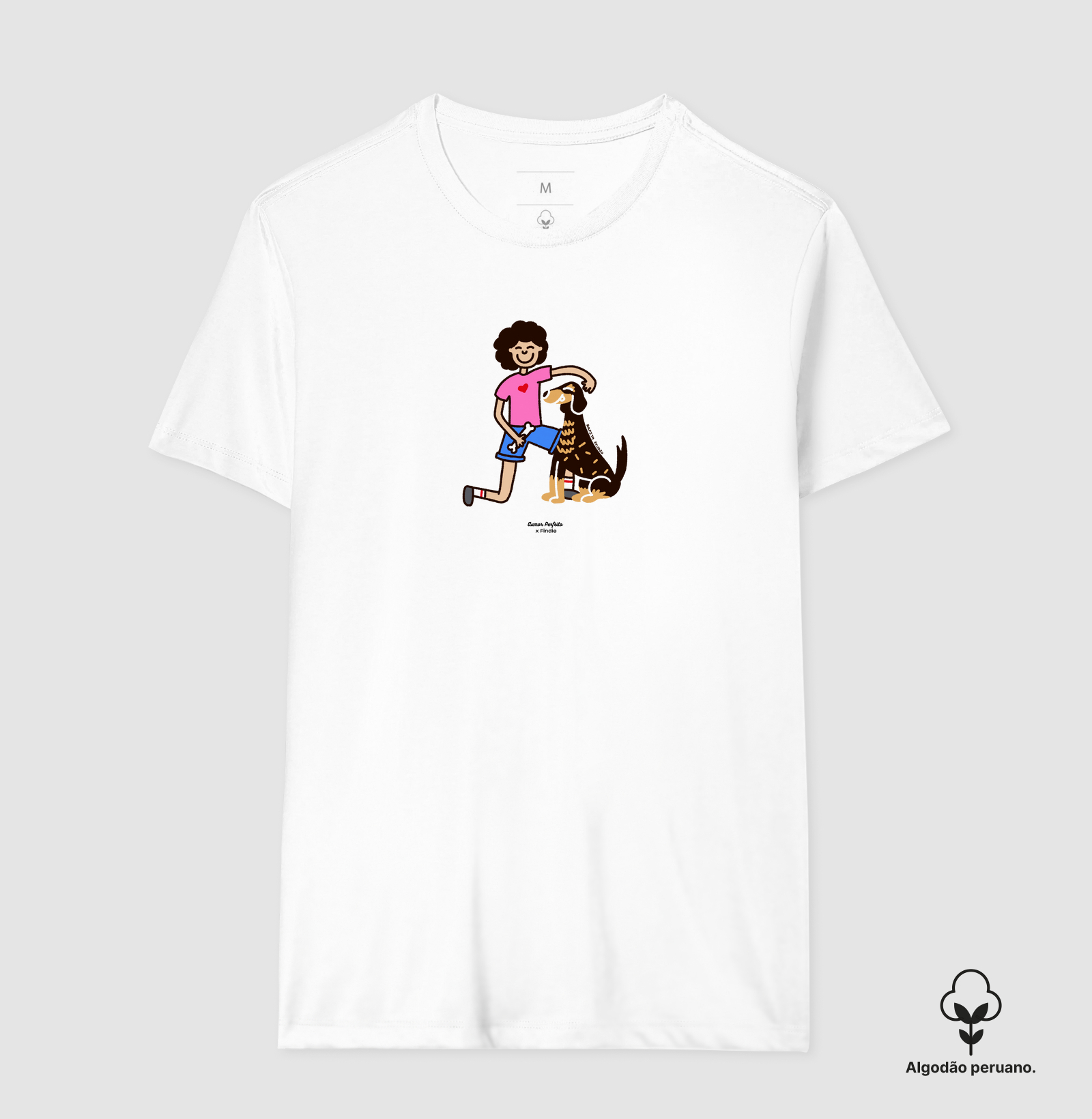 Camiseta Algodão Peruano - Aumor Não tem Raça - Aurora