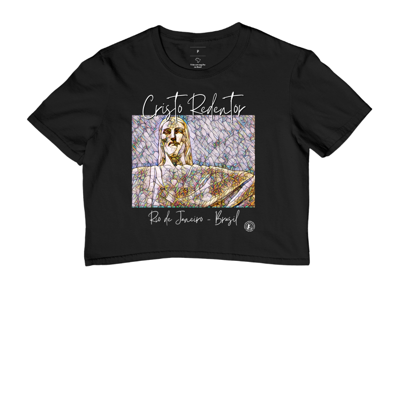 Cropped CRISTO REDENTOR PINTURA