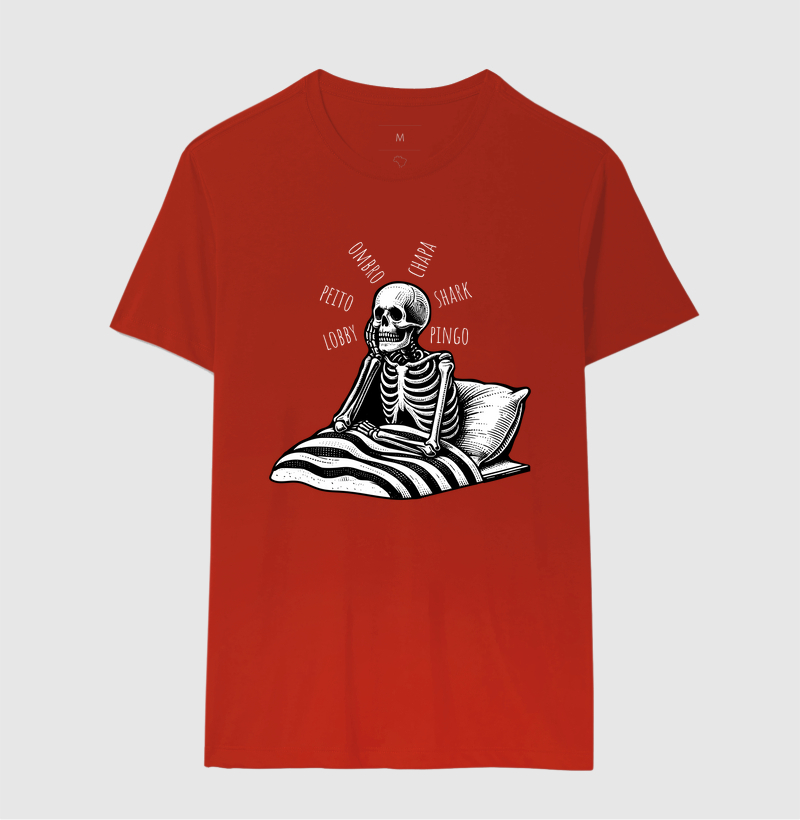 Camiseta Caveira Pensativa