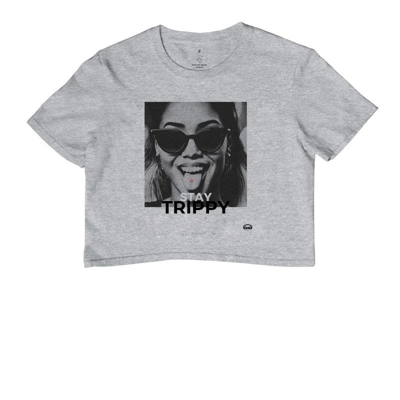 Camiseta cropped Stay Trippy