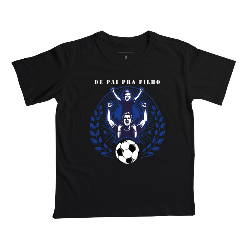 Camiseta De Pai Pra Filho Infantil - Azul