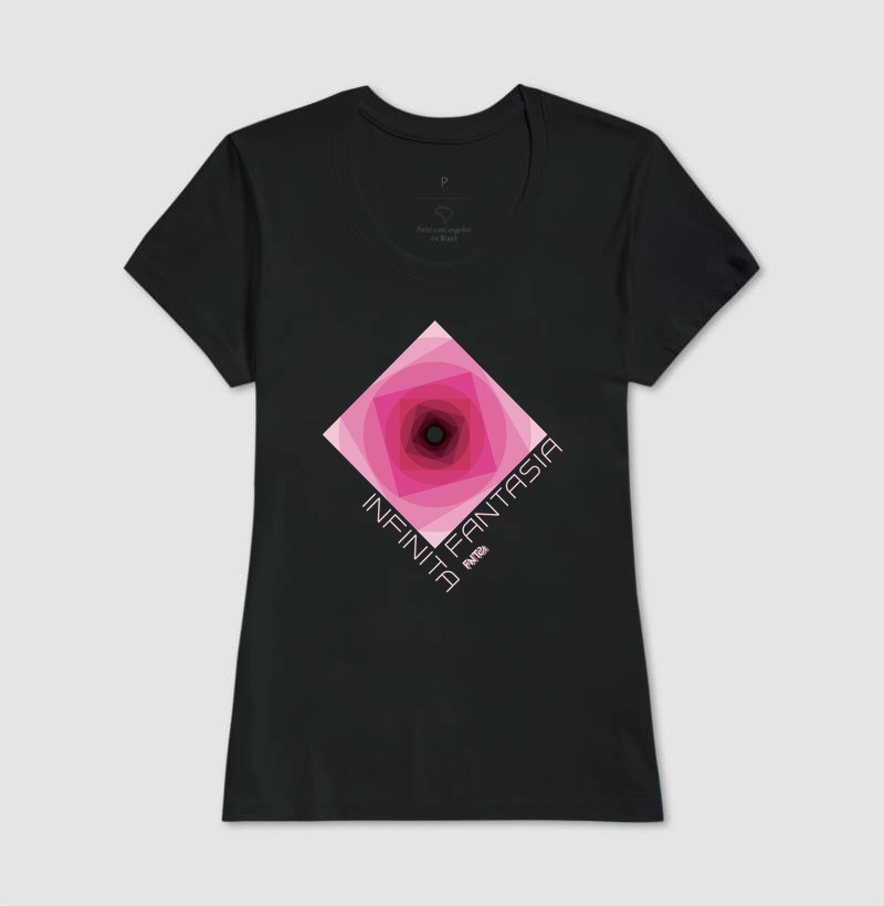 T-SHIRT "INFINITA FANTASIA" / MAGENTA ESTAMPA GRANDE