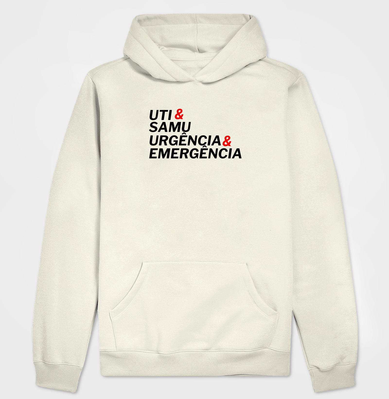 Moletom Canguru -  UTI & SAMU - Urgência & Emergência