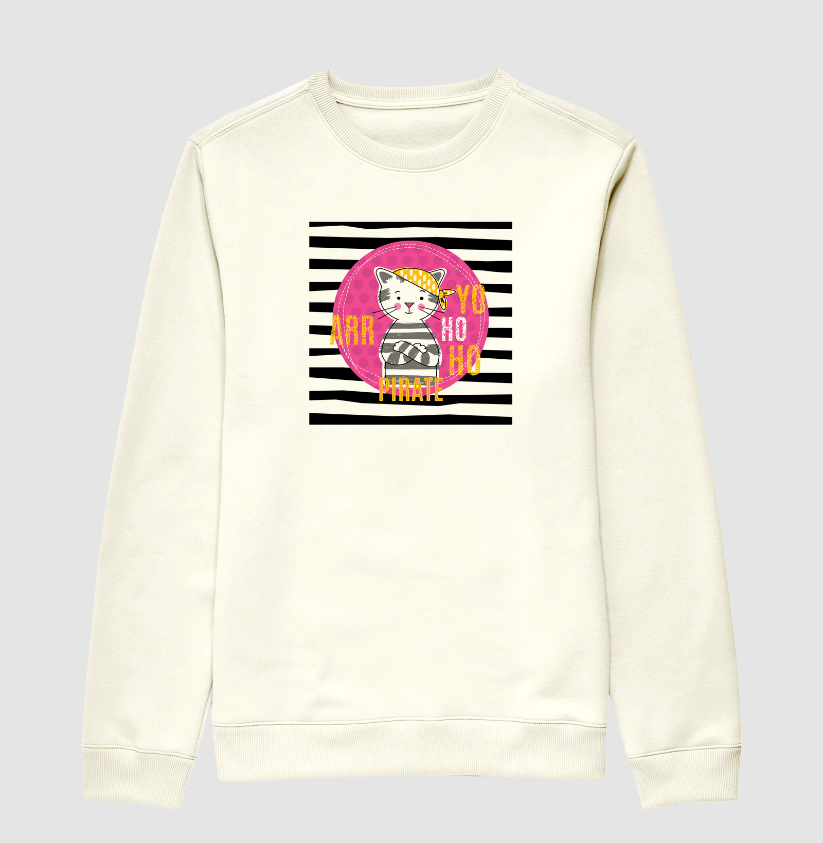Moletom Sueter Slim Listras Cat
