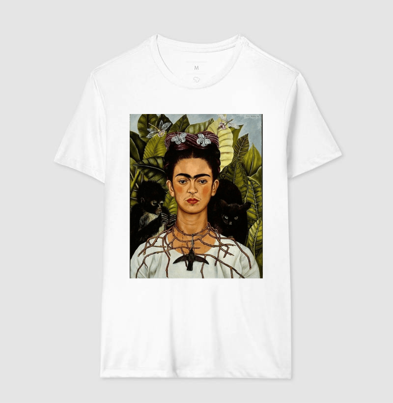 Camiseta Frida Kahlo - Branca