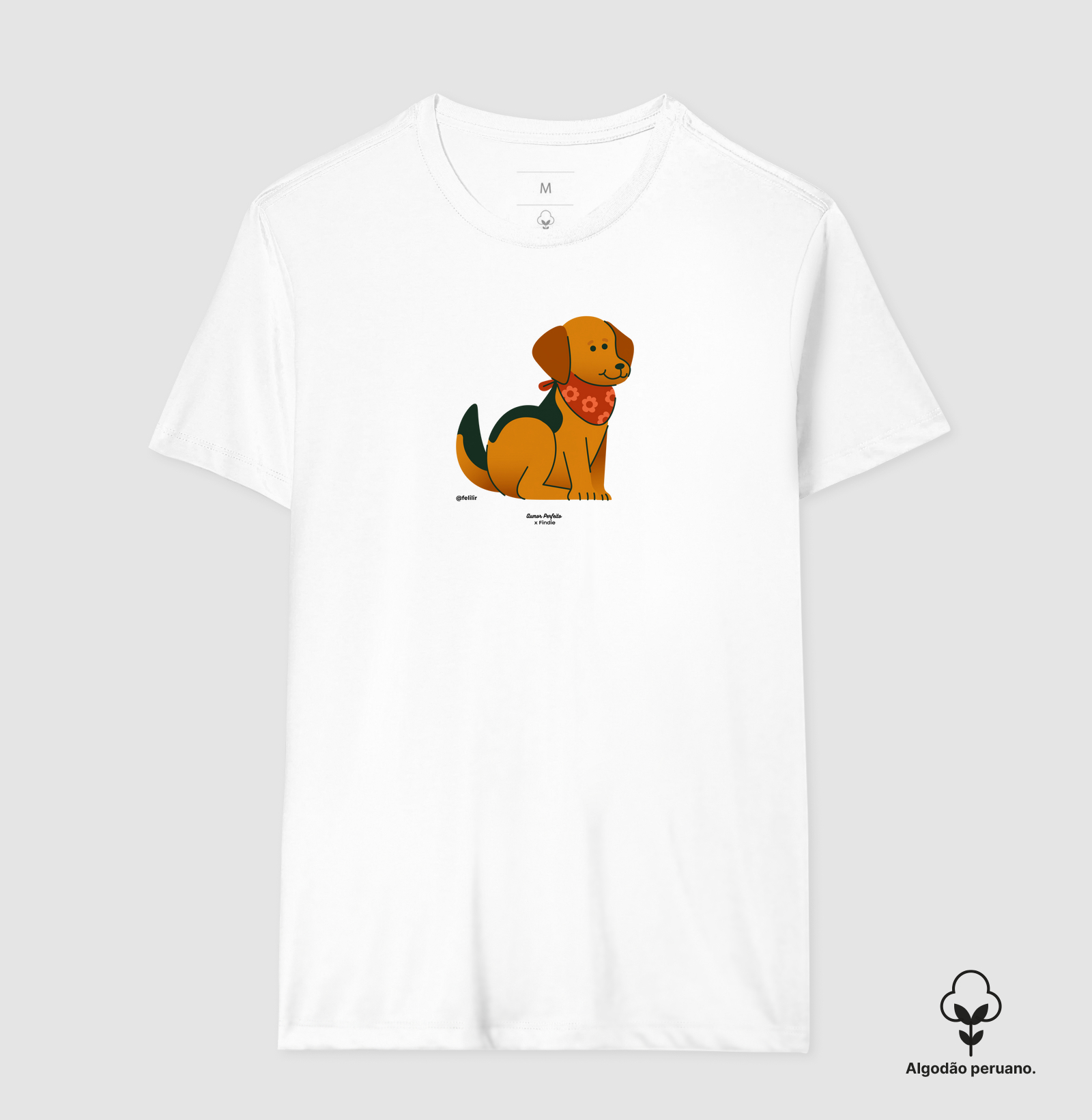 Camiseta Algodão Peruano - Aumor Não tem Raça - Catita