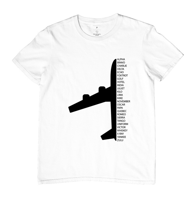 CAMISETA ALFABETO FONÉTICO