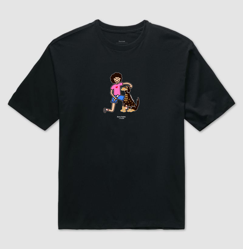 Camiseta Oversized - Aumor Não tem Raça - Aurora
