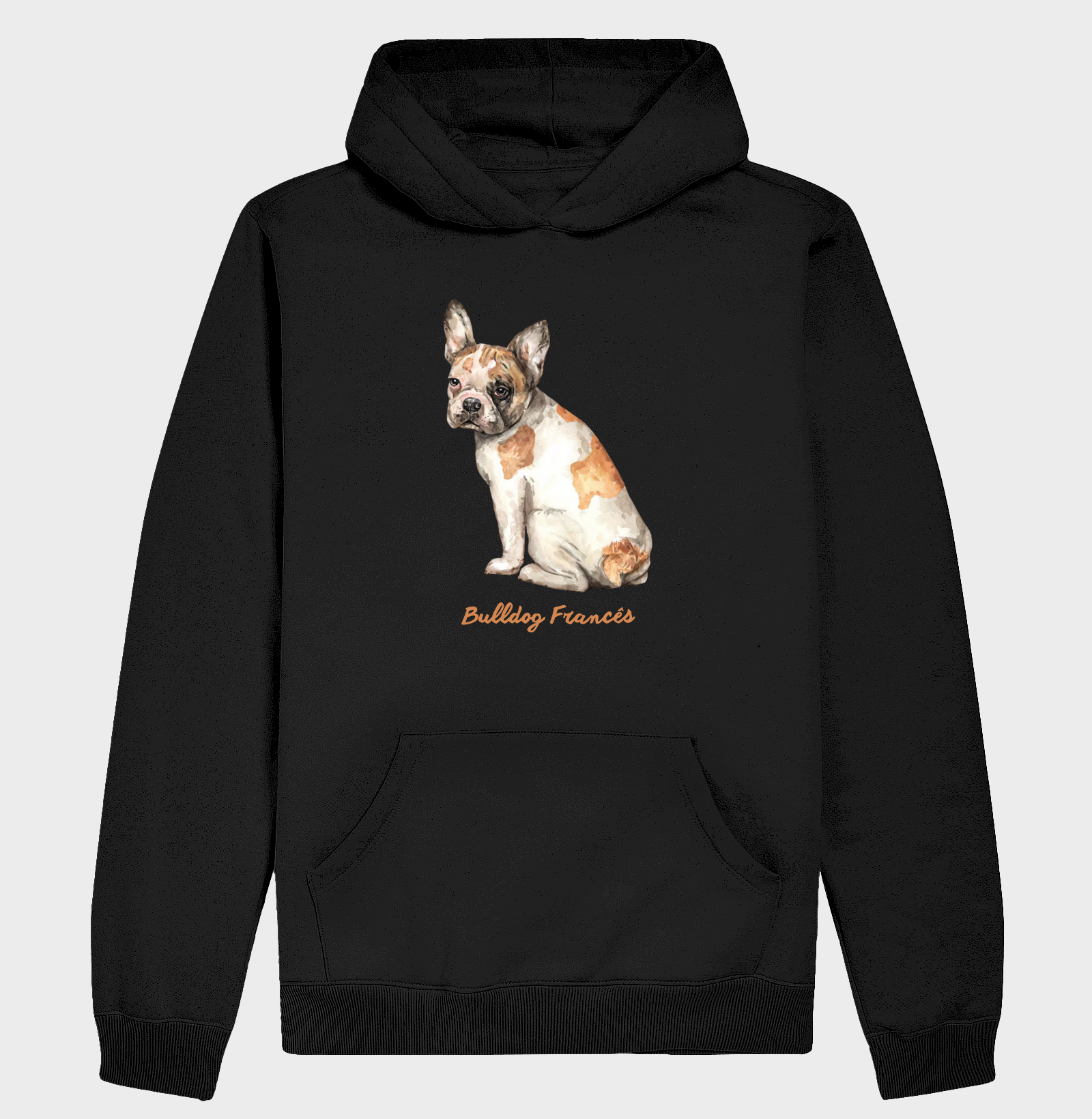 Moletom Hoodie Bulldog Francês Aquarela