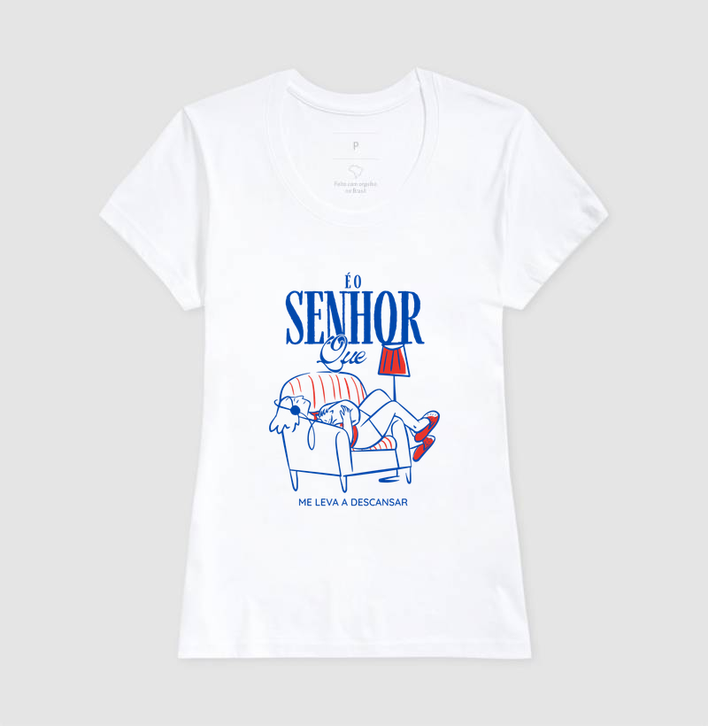 T-Shirt Católica | É o Senhor Que Me Leva a Descansar