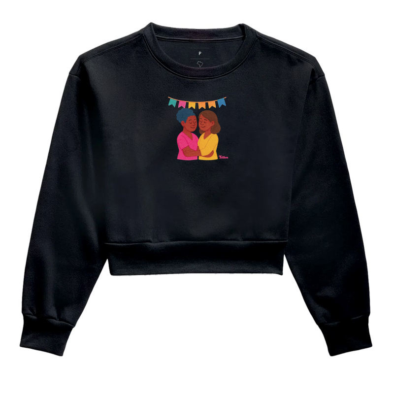 Moletom Cropped "casal L" 2