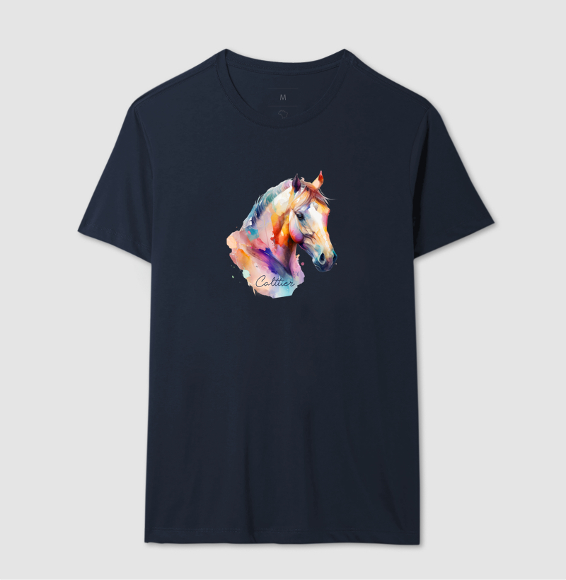 Camiseta Calttier Horse Aquarela