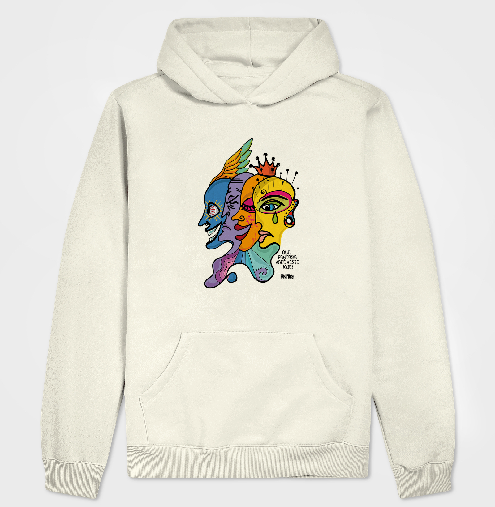 MOLETOM HOODIE SLIM "DIA" / MÁSCARAS