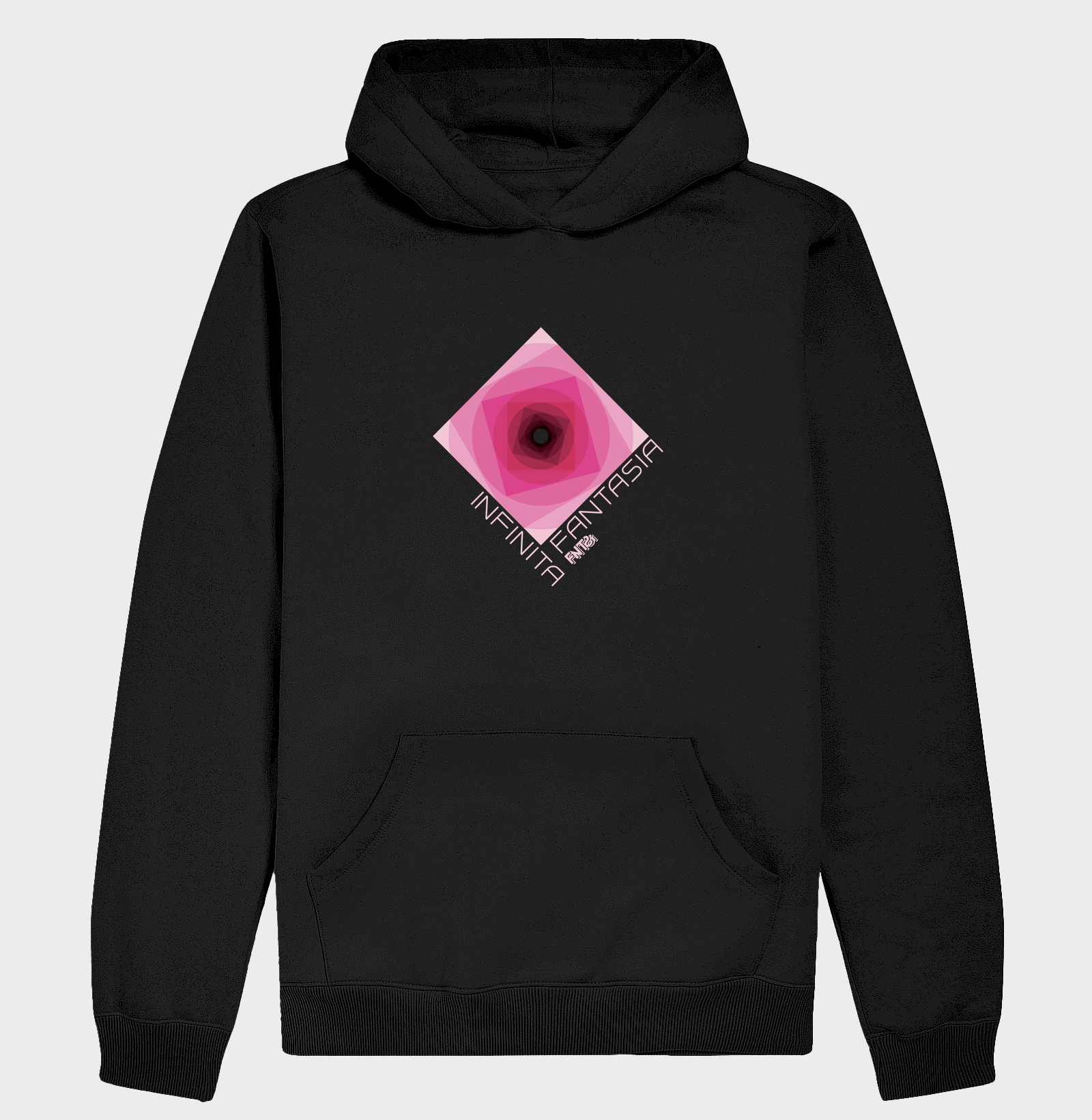 MOLETOM HOODIE SLIM "INFINITA FANTASIA" / MAGENTA ESTAMPA MÉDIA