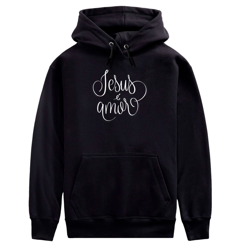 Moletom c/ capuz - Jesus é Amor