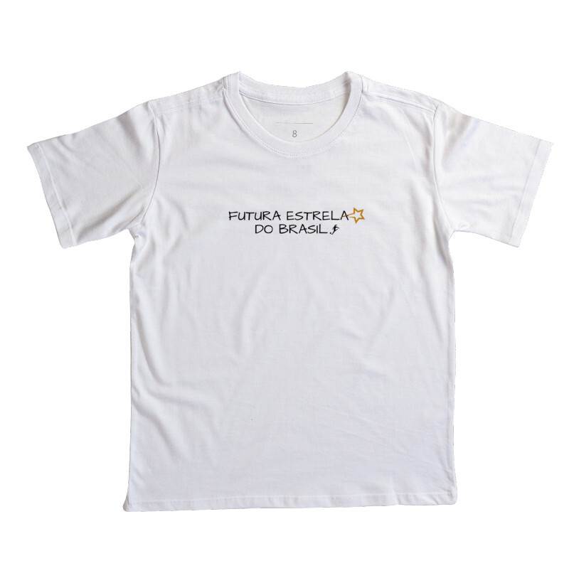 Camiseta Mini Futura Estrela do Brasil