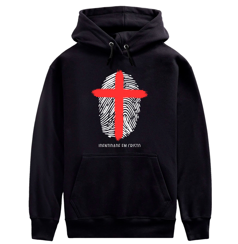 Moletom c/ capuz - Identidade de Cristo - Estampa Grande