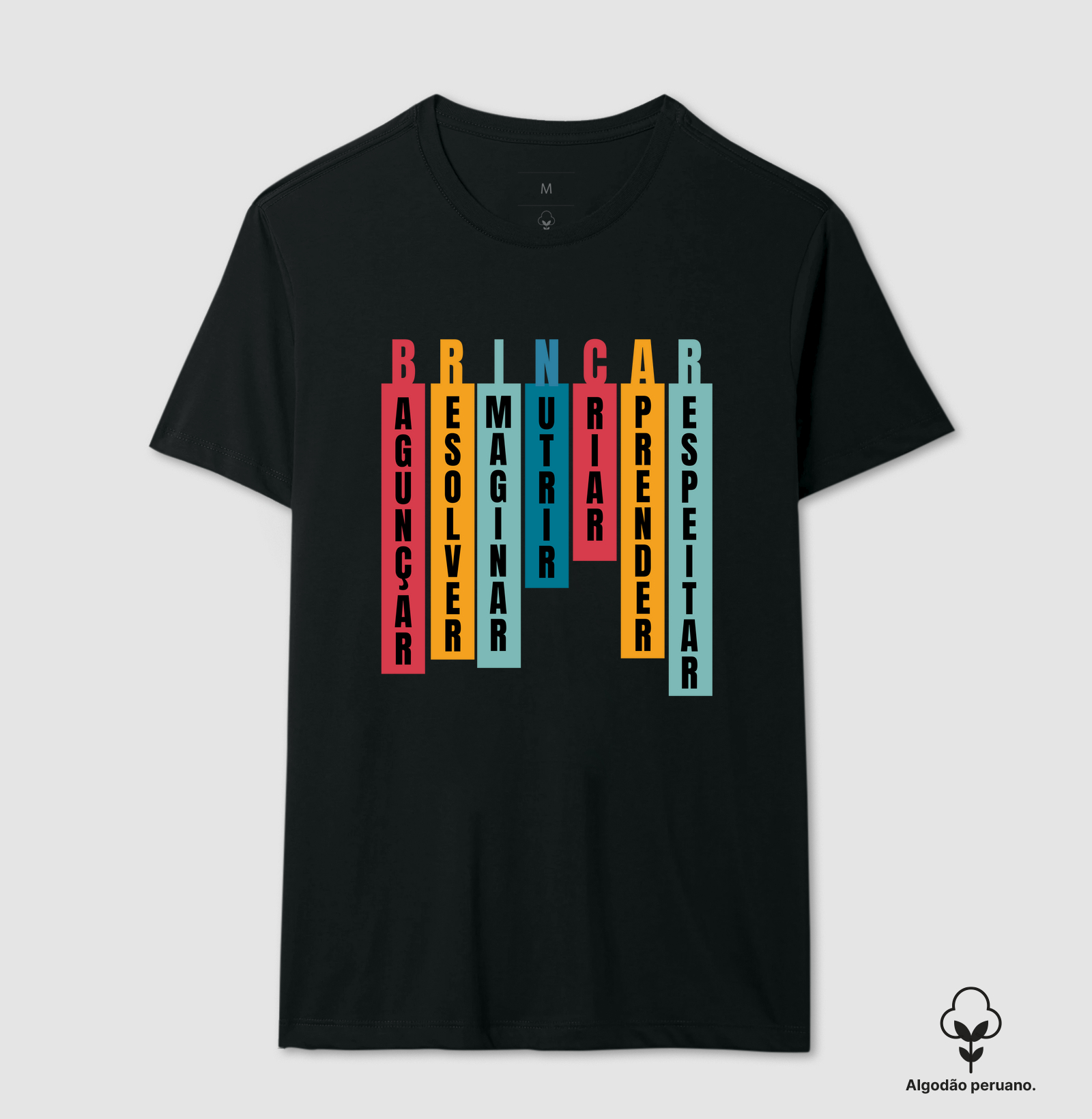 Camiseta Premium Algodão Peruano Orgânico| Brincar 
