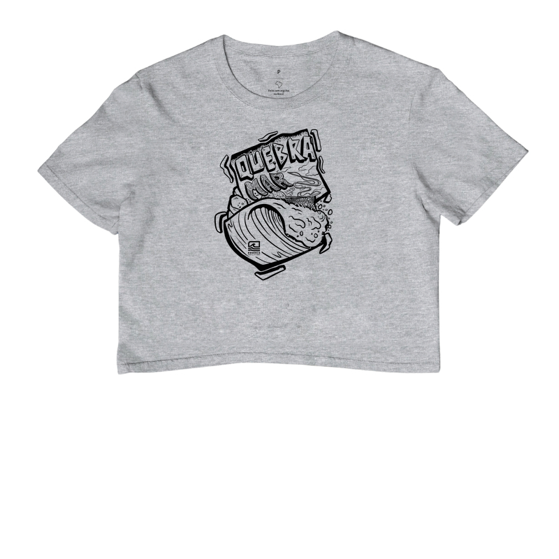 Camiseta Cropped Quebra Mar Graffiti - PB