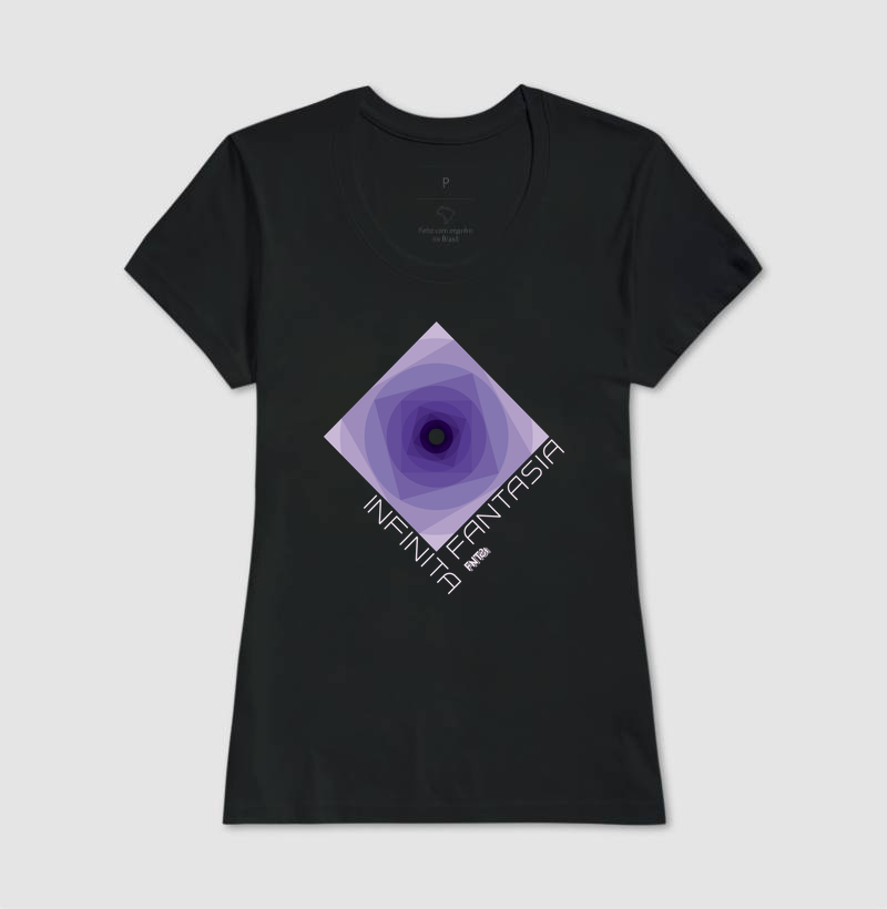 T-SHIRT "INFINITA FANTASIA" / ROXO ESTAMPA GRANDE 