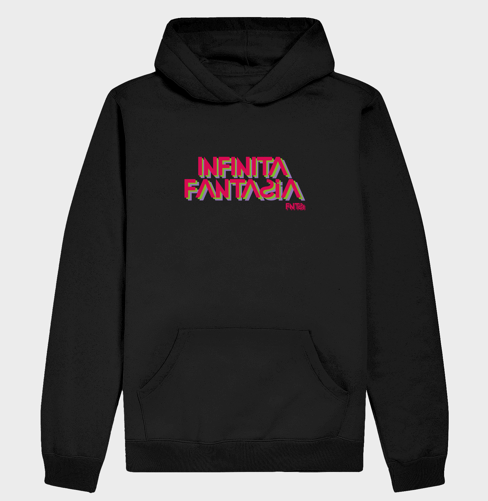 MOLETOM HOODIE SLIM  "INFINITA FANTASIA" / LETTERING GRANDE
