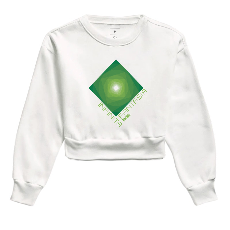 MOLETOM CROPPED "INFINITA FANTASIA" / VERDE