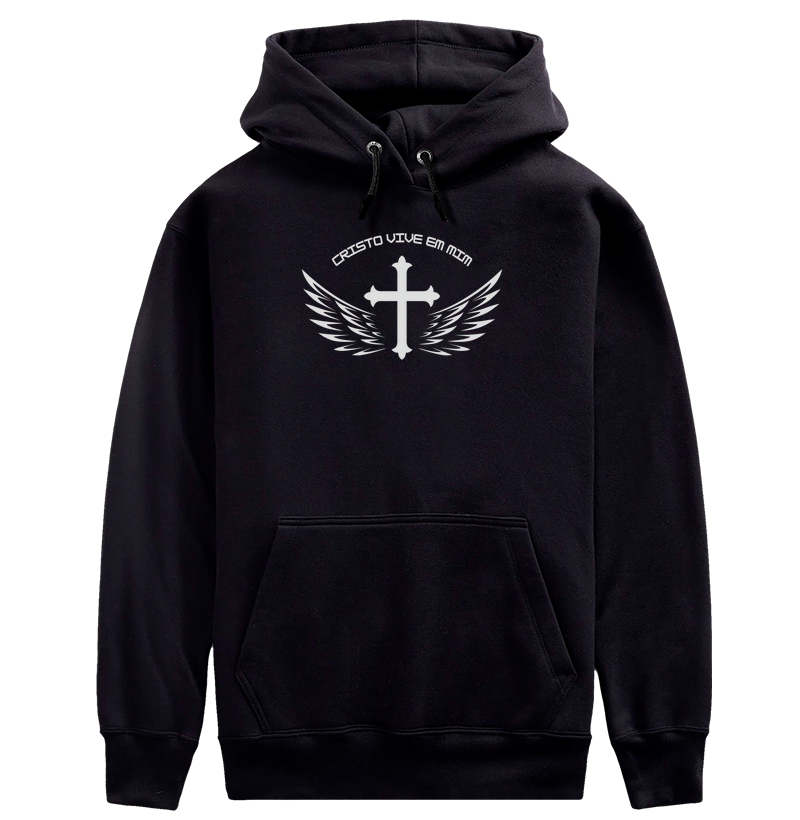 Moletom c/ capuz - Cristo Vive em Mim