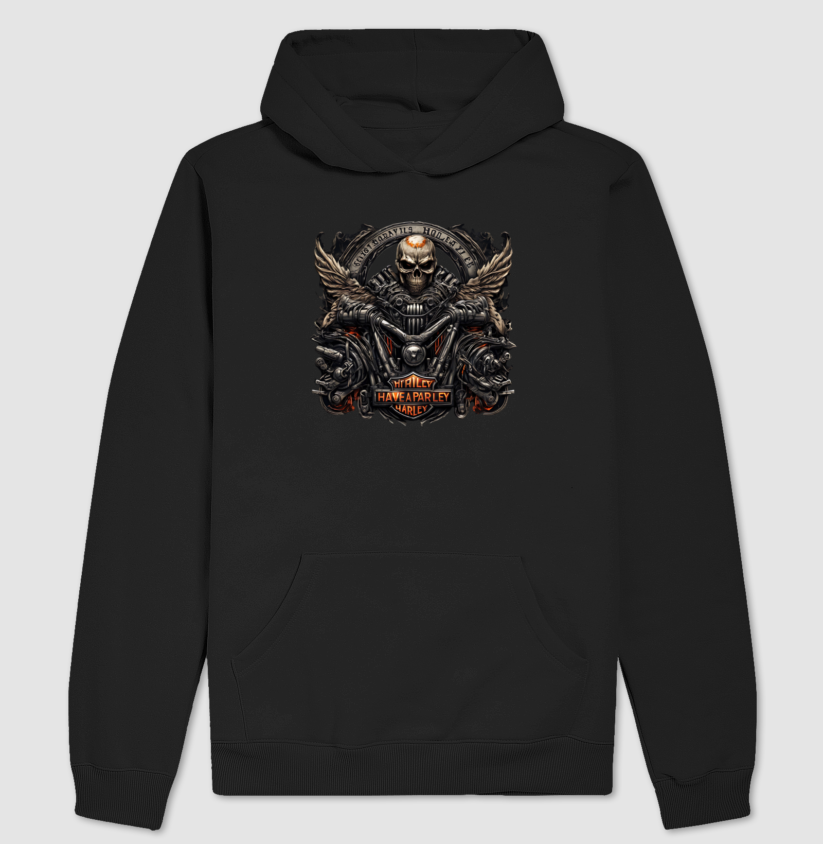 Moletom Hoodie Skull Chest
