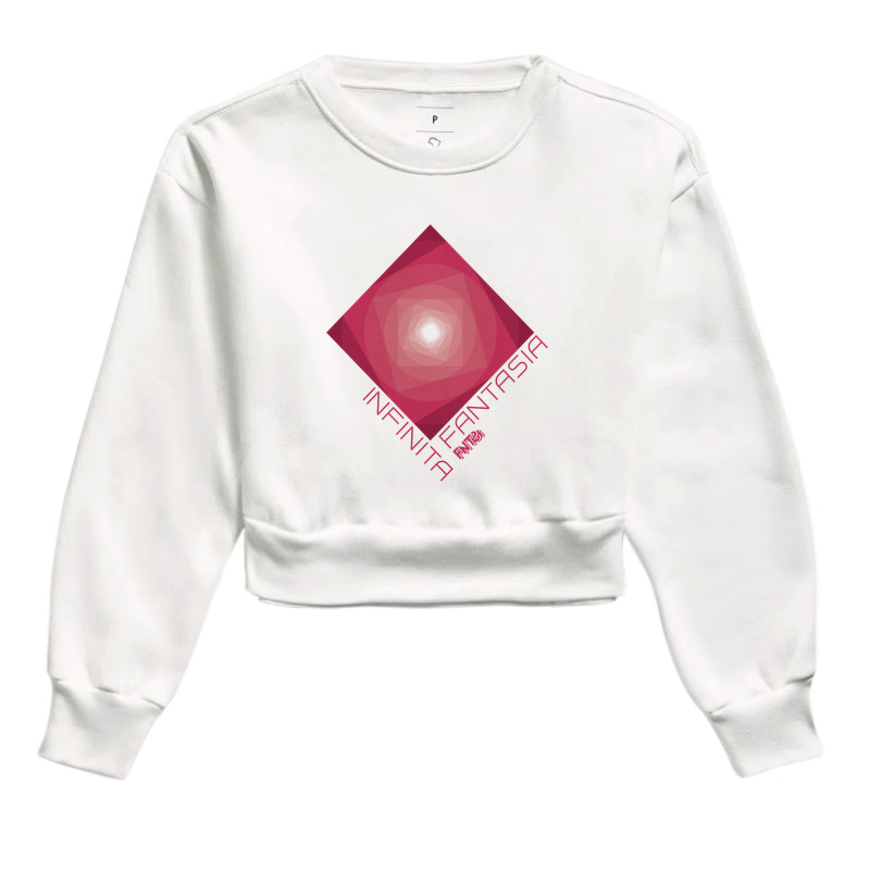 MOLETOM CROPPED "INFINITA FANTASIA" / MAGENTA 