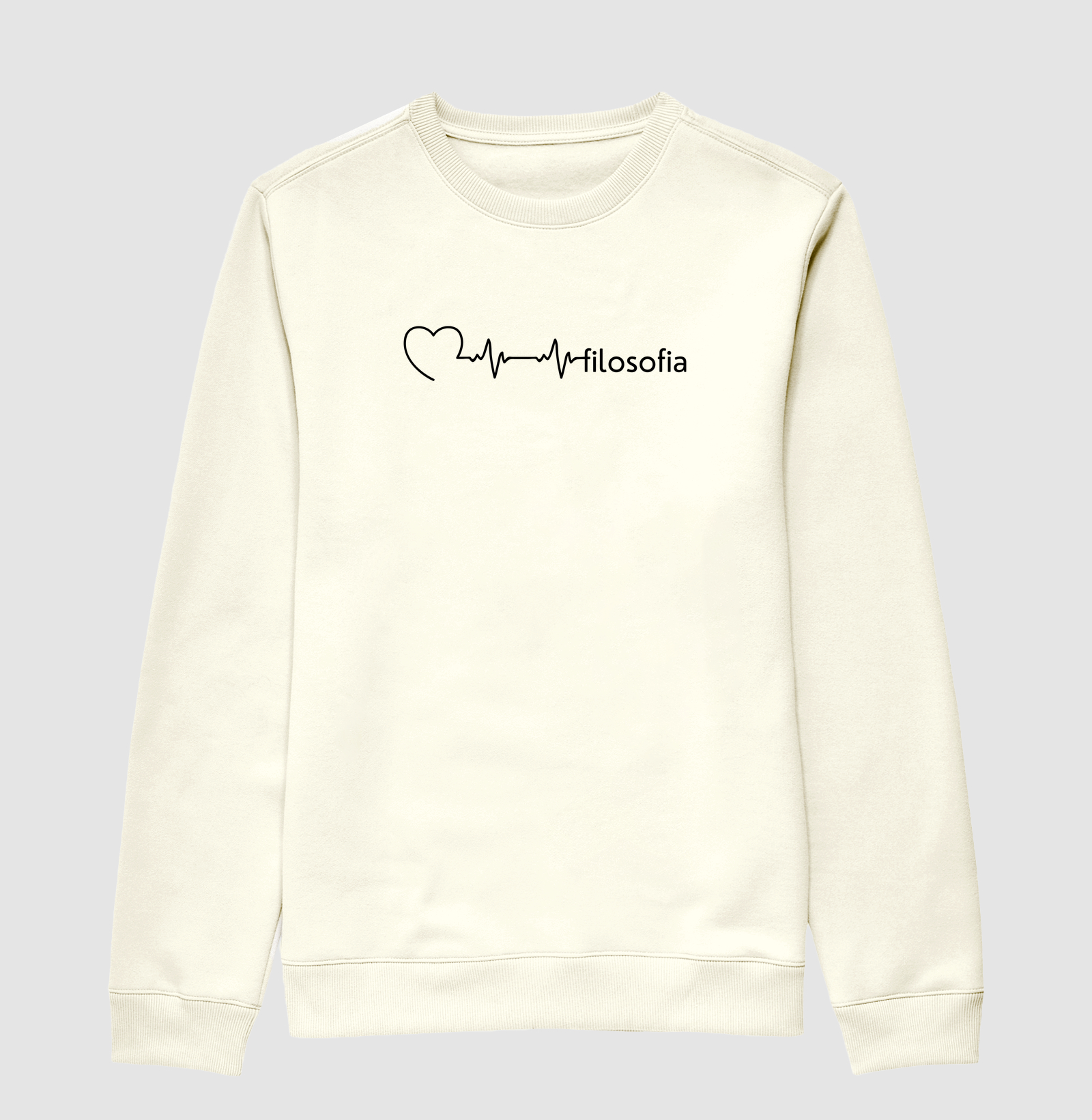 Práxis Suéter Slim Moletom Filosofia Batimentos