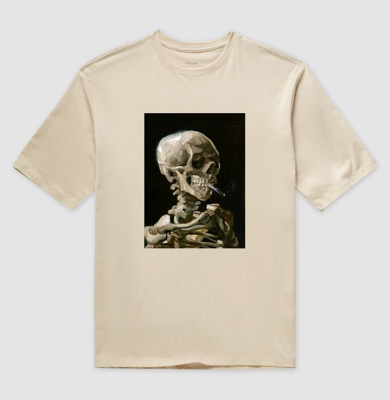 Vincent van Gogh's Head of a skeleton with a burning cigarette
