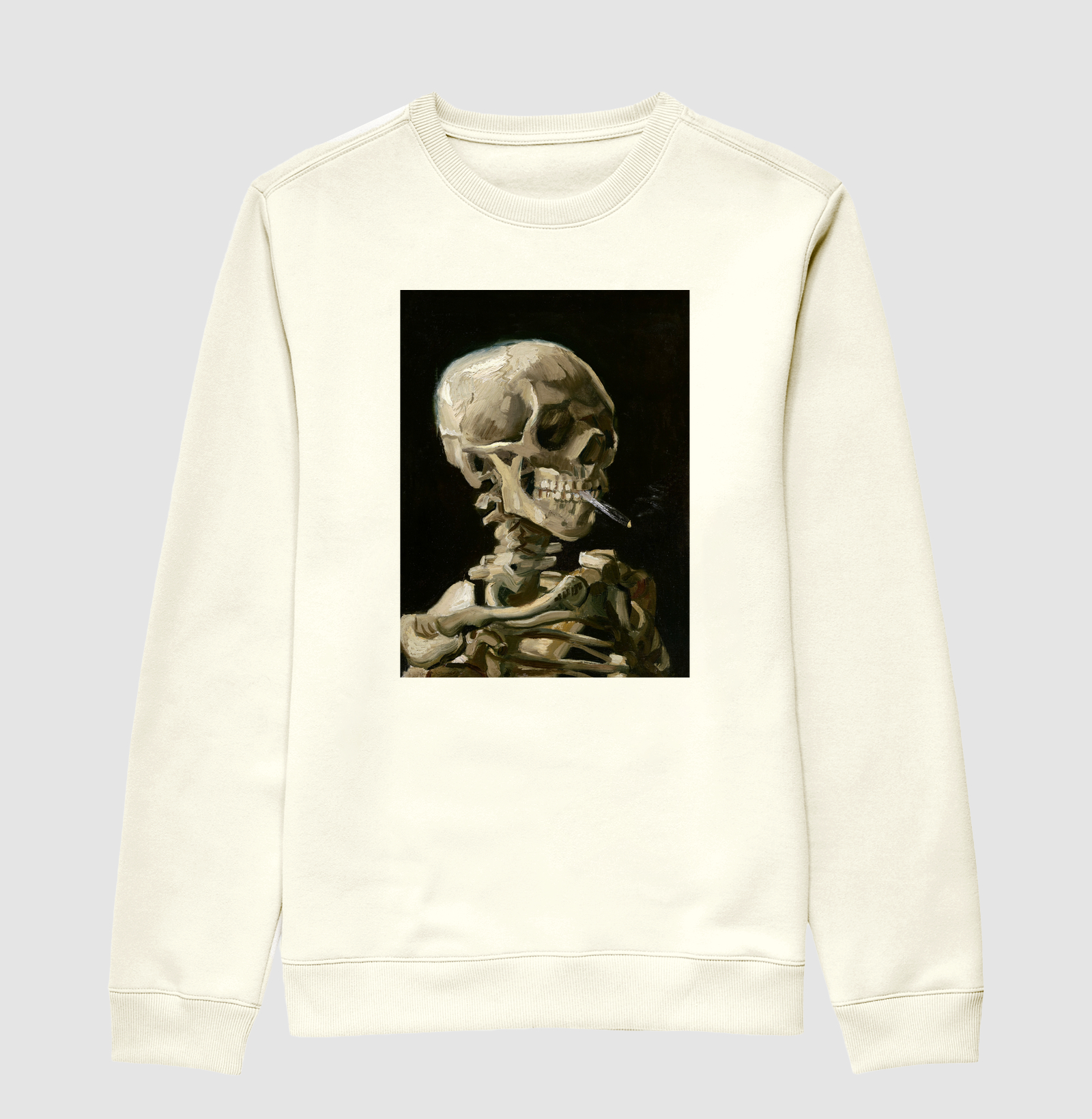 Vincent van Gogh's Head of a skeleton with a burning cigarette