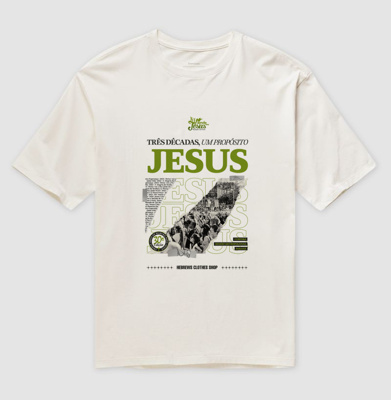 Camiseta Comemorativa – 30 Anos da Marcha para Jesus OVERSIZED