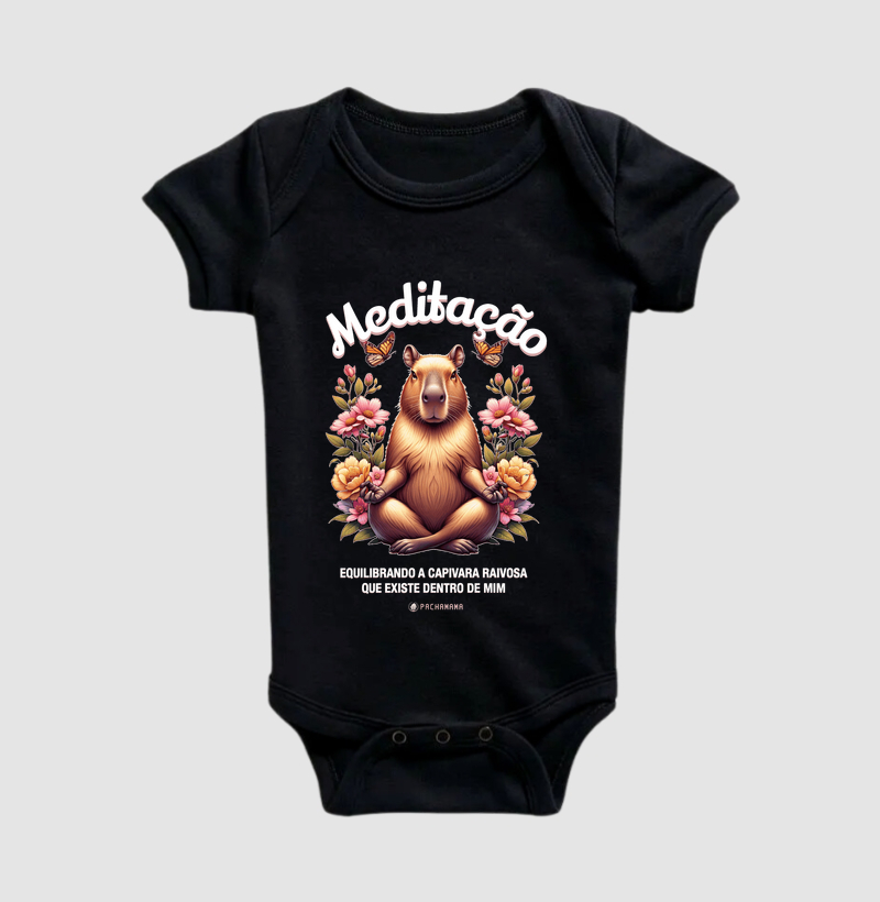 Body Infantil Meditação - Equilibrando a Capivara Interior 