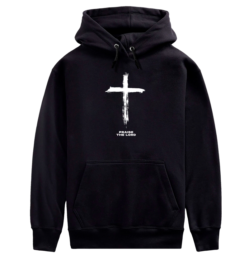 Moletom c/ capuz - Cruz Praise The Lord