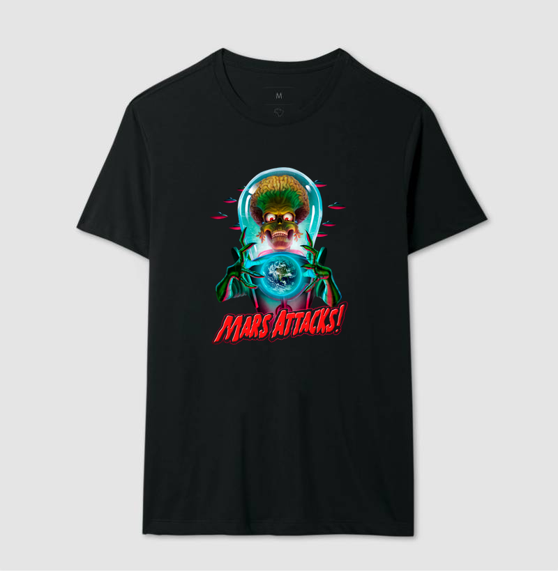Camiseta Marte Ataca by Riverside Ink.