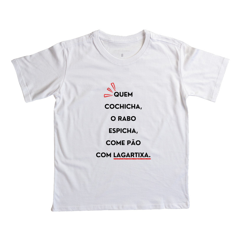 Práxis Camiseta Infantil Quem Cochicha