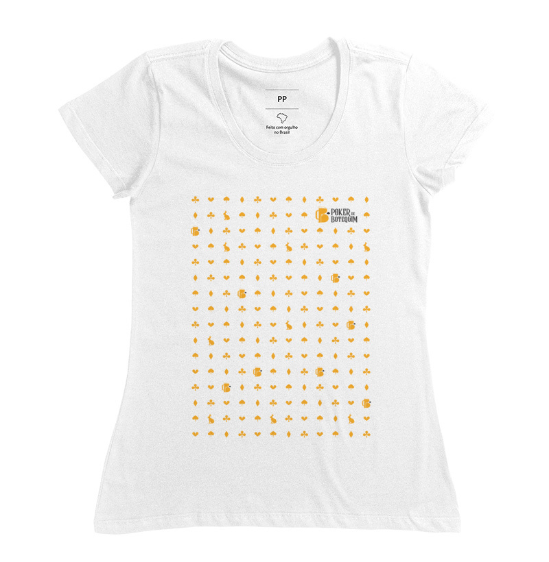 Camiseta de Poker em Algodão - Poker de Botequim Feminina