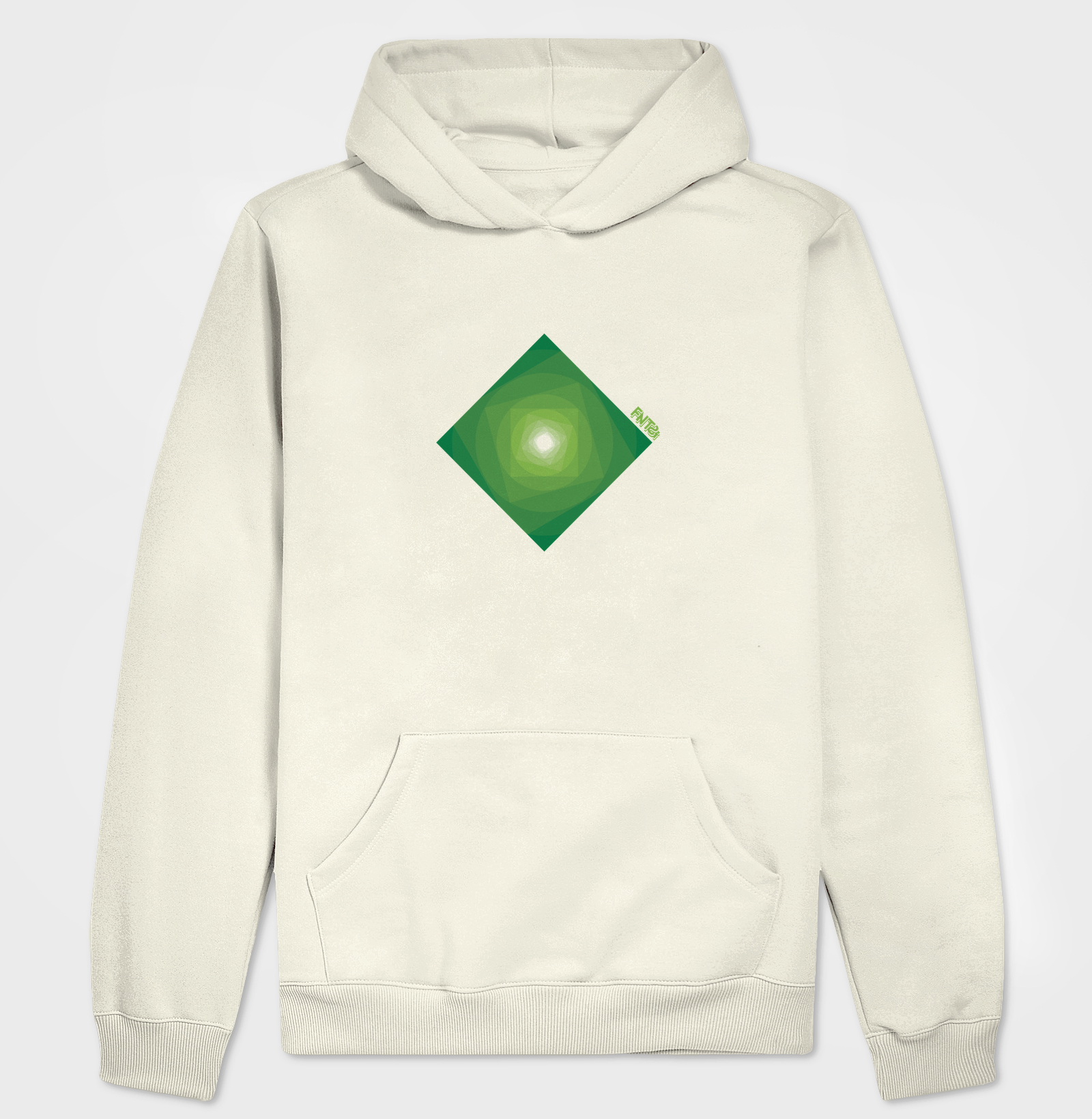 MOLETOM HOODIE SLIM "INFINITA FANTASIA" / VERDE MINIMAL