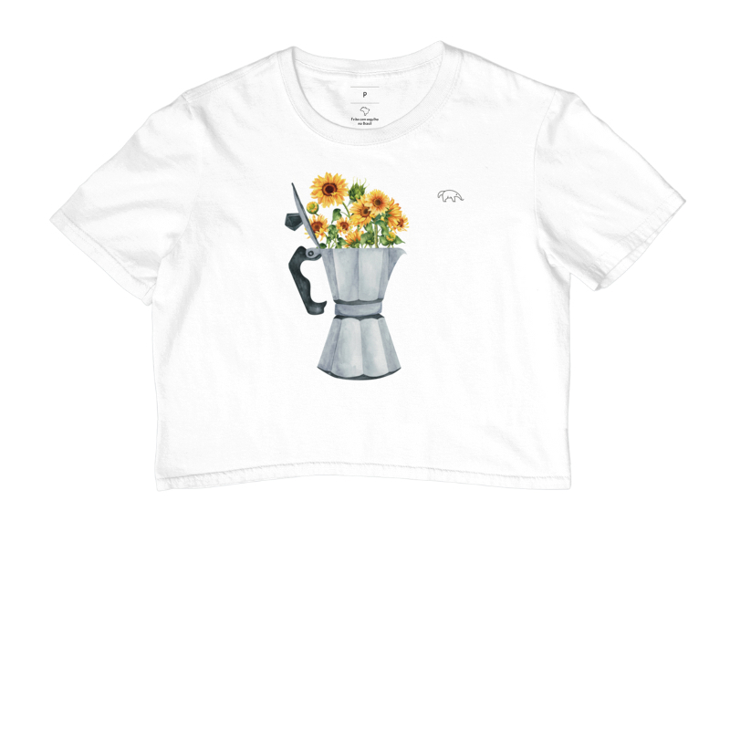 Café florido Italiana Cropped