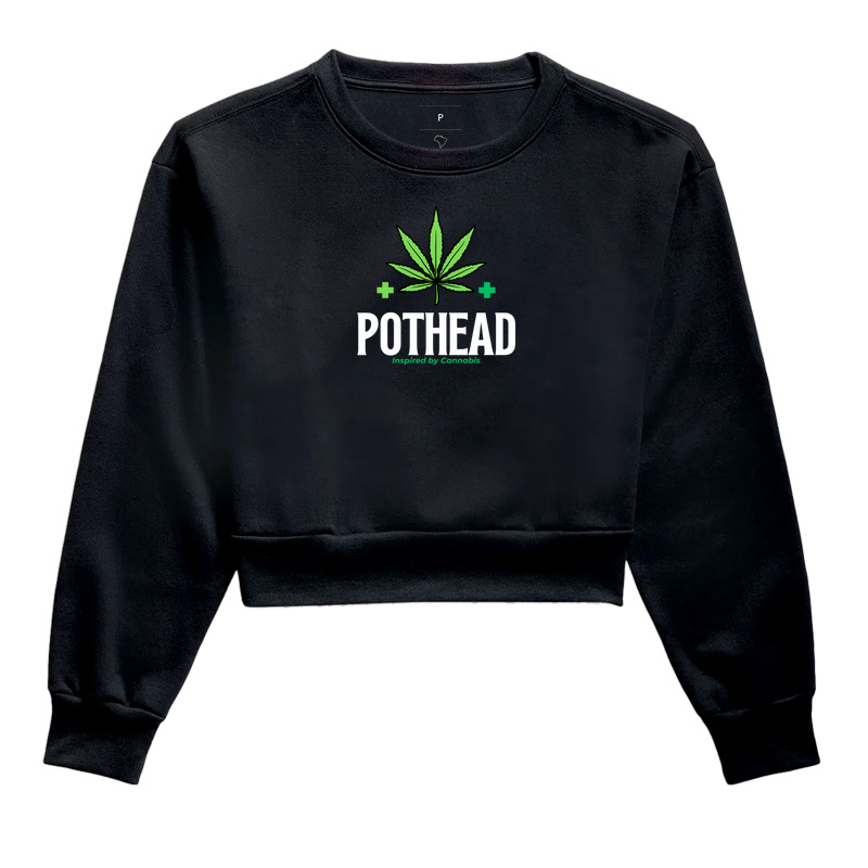 CROPPED MOLETOM POTHEAD INSPIRED - SPROUT