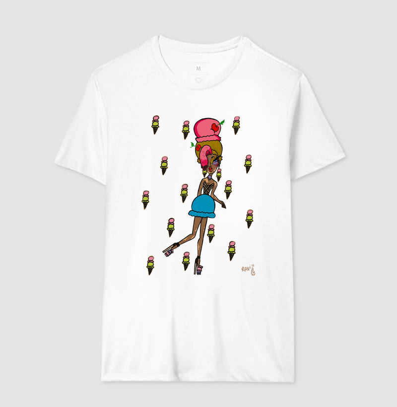Camiseta Sorvete Adulto