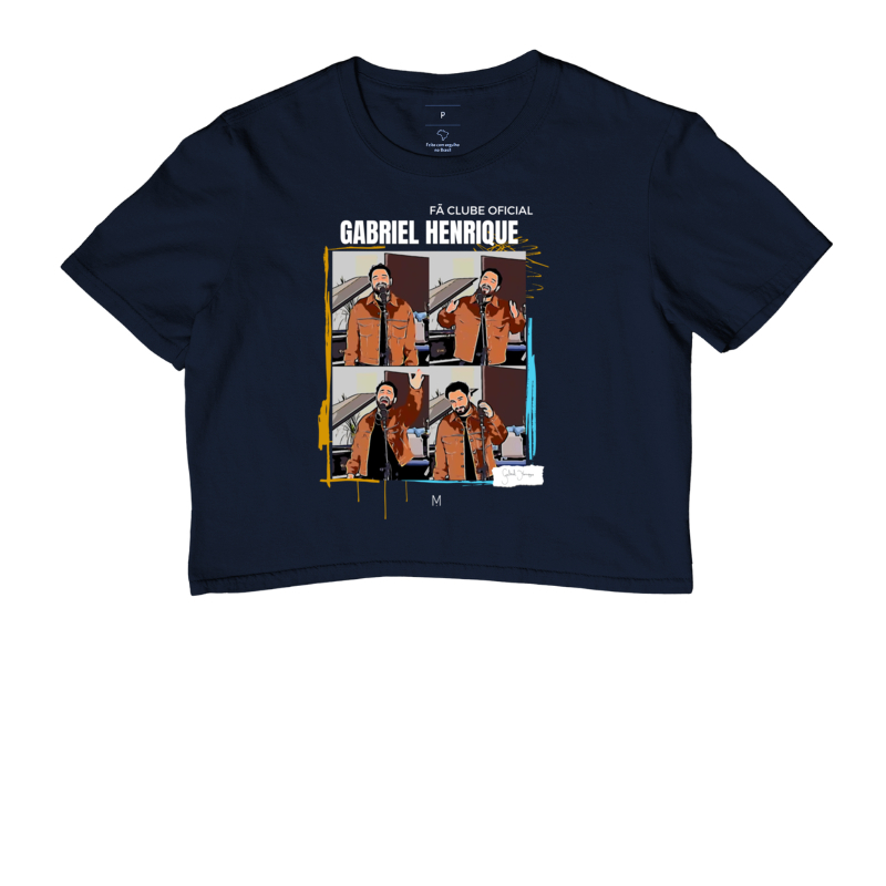 PARCERIA - Gabriel Henrique - Camiseta Cropped -  When We Were Young - Fã Clube Oficial