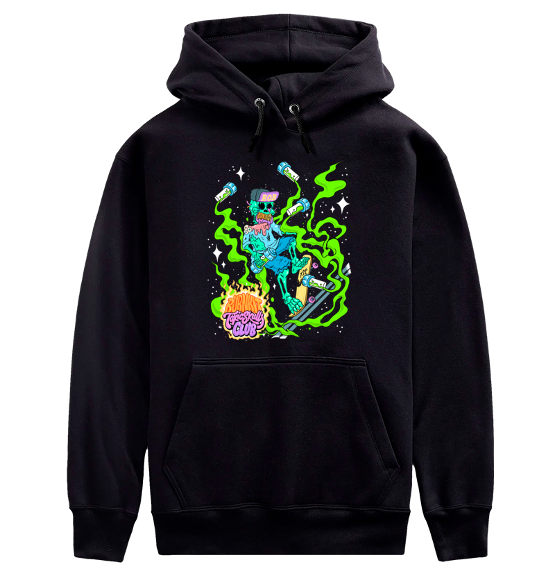 Moletom Wormy - Collab Burnkit x Toxic Skulls Club - Edição Limitada