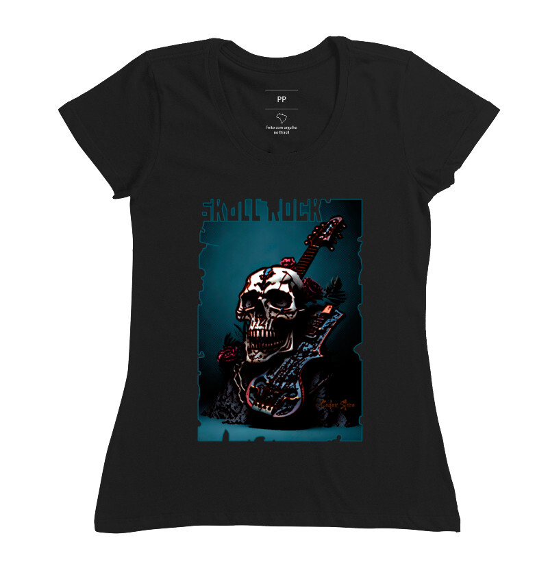 CAMISETA SKULL ROCK