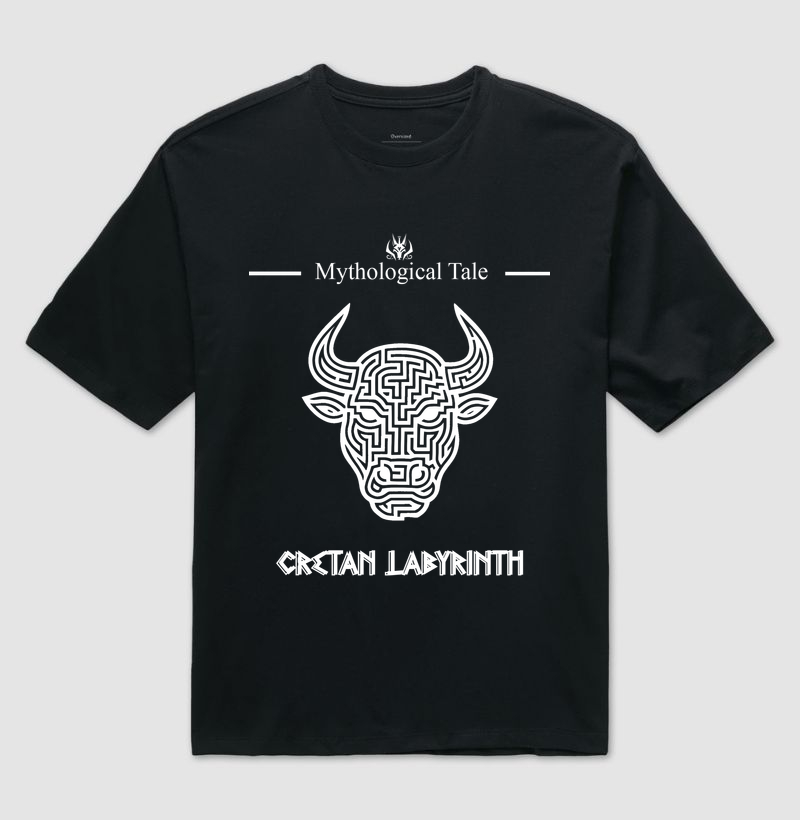 Camiseta Oversized - Labirinto de Creta (Edição Battle Today)