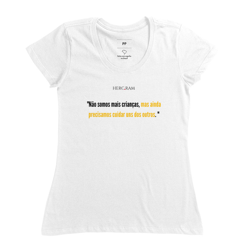 Camiseta Feminina Herc.Ram Cuidado Mútuo